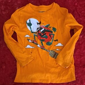 Old Navy 5T Halloween Pumpkin Long Sleeve Tee